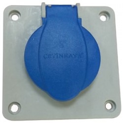 Çetinkaya ÇP 6902 1x16A Mavi Makine Prizi Acil Model Sigortalı Klemensli Kombinasyon Kutusu