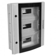 Çetinkaya CPD 4005010 SAPS 40x50x10 Metal Sıva Altı Bombeli Camlı 3x15 Sigorta İç Tesisat Panosu