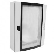 Çetinkaya CPD 6006020 SUM Sıva Üstü Bombeli Temperli Camlı Metal İç Tesisat Panosu 60x60x20