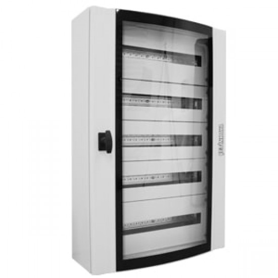 Çetinkaya CPD 6006020 SUMS Sıva Üstü Bombeli Temperli Camlı İç Tesisat Panosu 60x60x20 cm 72 Modül