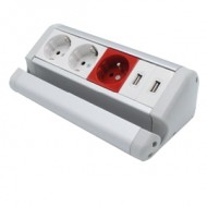 Çetinkaya P02 05 01 Priz Kasası Seti 5 Modül Eloksal Renkli