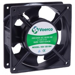 Çetinkaya V04 120 004 Pro Kompak AC/DC Fan 120x120x38, 220V AC, 163m³/h, 2800 RPM