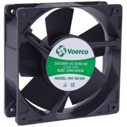 Çetinkaya V04 120 008 Pro Kompak AC Fan 120x120x38mm 220V Rulmanlı Metal Kanatlı