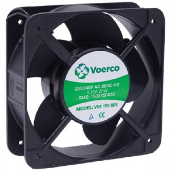 Çetinkaya V04 150 001 Rulmanlı Pro Kompak AC Fan 135x135x38 220V 2700 RPM