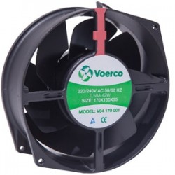 Çetinkaya V04 170 002 Pro Kompak AC DC Fan | 170x150x55 Rulmanlı 110V AC Soğutma Fanı