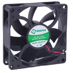 Çetinkaya V05 080 001 Pro Kompak DC Fan 80x80x25mm, 24V, Bilezikli, 3500 RPM