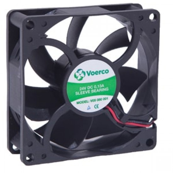 Çetinkaya V05 080 001 Pro Kompak DC Fan 80x80x25mm, 24V, Bilezikli, 3500 RPM