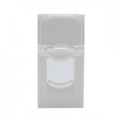 Çetinkaya P63 01 03 1 Modül Faceplate 1 Çıkışlı Kapaklı Priz | Güvenli ve Estetik