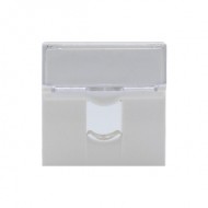 Çetinkaya P63 02 03 2 Modül Faceplate Tek Çıkışlı Kapaklı Priz Kapağı