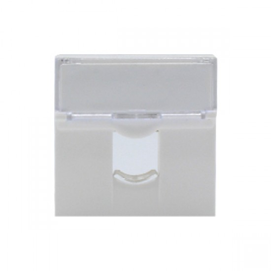 Çetinkaya P63 02 03 2 Modül Faceplate Tek Çıkışlı Kapaklı Priz Kapağı