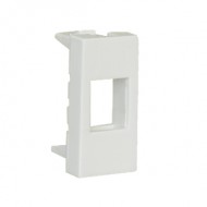 Çetinkaya P64 01 03 1 Modül Faceplate 1 Çıkışlı Priz Kapağı | Beyaz & Şık Tasarım