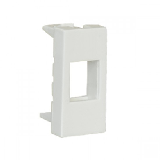 Çetinkaya P64 01 03 1 Modül Faceplate 1 Çıkışlı Priz Kapağı | Beyaz & Şık Tasarım