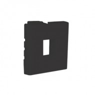 Çetinkaya P64 02 02 2 Modül Faceplate 1 Çıkışlı Priz Kapağı Çerçevesi Beyaz