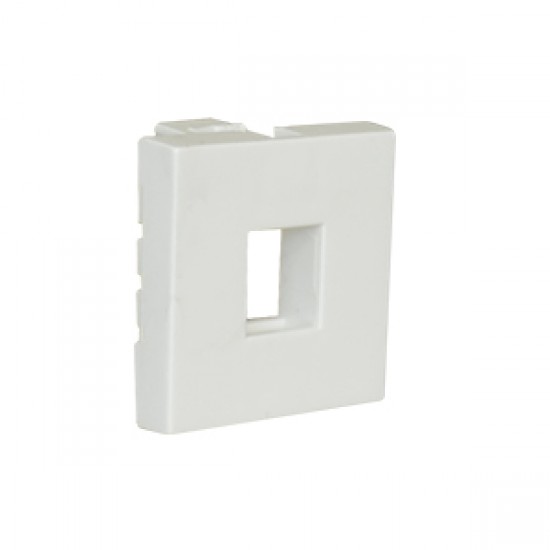 Çetinkaya P64 02 03 2 Modül Faceplate 1 Çıkışlı Beyaz Priz Kapağı Data Prizi Uyumlu