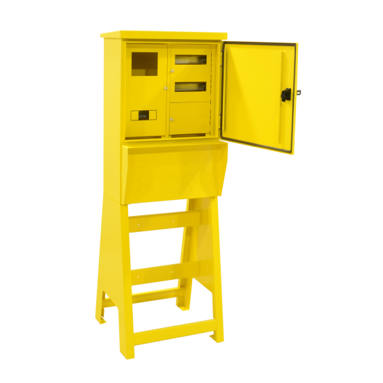 Çetinkaya ÇP 129 K Harici Ayaklı Şantiye Panosu | 1 Tri. Sayaç, 4 Tri. 6 Mon. Priz, Sigorta, Pako Yeri