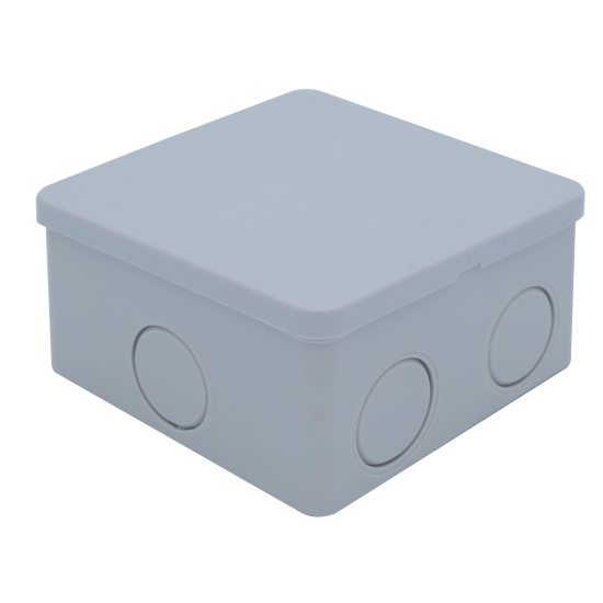 Çetinkaya ÇP 1238 80x80x40 Sıva Üstü Kırmalı Opak ABS Buat  Alev Yaymayan Elektrik Kutusu