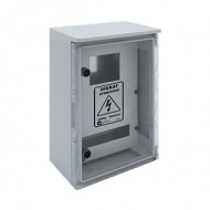 Çetinkaya ÇP 5215 Çatılı Sayaç Panosu 35x50x19,5 cm 1 Trifaze 14 Sigorta Şeffaf Kapaklı ABS Pano