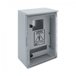 Çetinkaya ÇP 5215 Çatılı Sayaç Panosu 35x50x19,5 cm 1 Trifaze 14 Sigorta Şeffaf Kapaklı ABS Pano