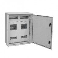 Çetinkaya ÇP 5220 50x60x23 Çatılı Sayaç Panosu 2 Taraflı, 34 Sigorta Yeri, Opak Kapaklı ABS