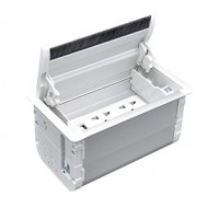 Çetinkaya P01 06 01 Fırçalı Priz Kasası Seti, 6 Modül, A:185 B:100 C:112, Eloksal Renk