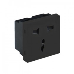 Çetinkaya P25 02 02 2 Modül Universal Priz Beyaz | Ev & Ofis İçin Güvenli Çözüm