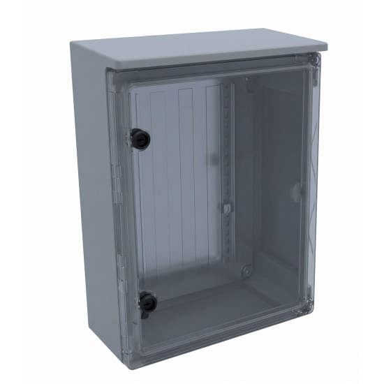 Çetinkaya ÇP 5616 Şapkalı Şeffaf Pano 50x70x24.5 ABS Galvaniz Taban Saçlı