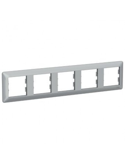 Schneider Asfora EM Plus Beşli Yatay Çerçeve Alüminyum