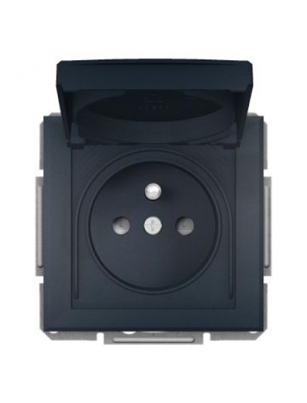 Schneider Asfora - UPS Priz, 16A, IP44 - Antrasit