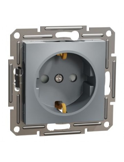Schneider Asfora – Çocuk Korumalı Topraklı Priz, 16A – Çelik