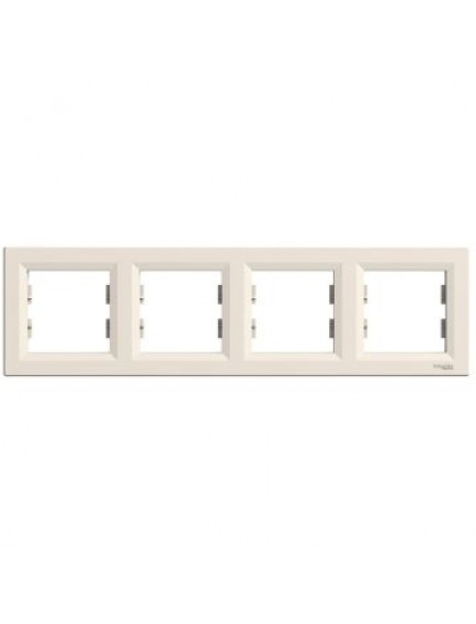 Schneider Asfora – Dörtlü Çerçeve – Krem