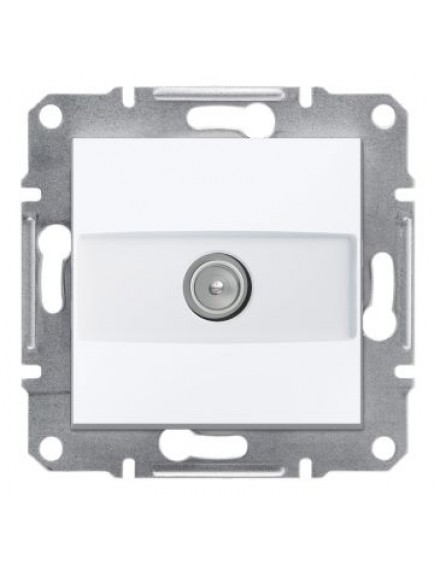 Schneider Asfora – Geçişli TV Prizi, 8dB – Beyaz