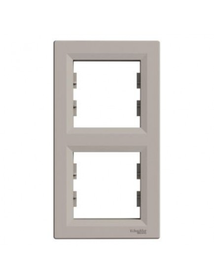 Schneider Asfora – İkili Çerçeve Dikey – Bronz