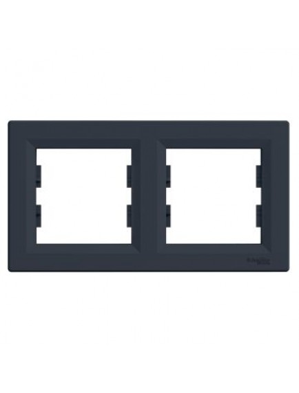 Schneider Asfora – İkili Çerçeve – Antrasit