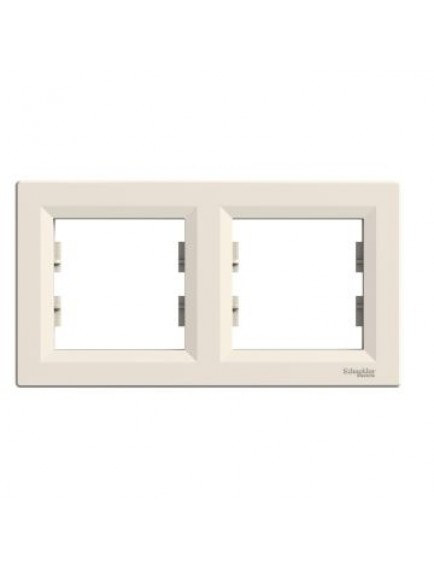 Schneider Asfora – İkili Çerçeve – Krem