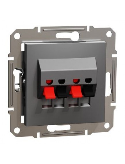 Schneider Asfora – İkili Hoparlör Prizi – Antrasit