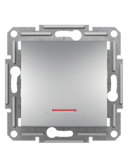 Schneider Asfora – Işıklı Liht Buton – Alüminyum