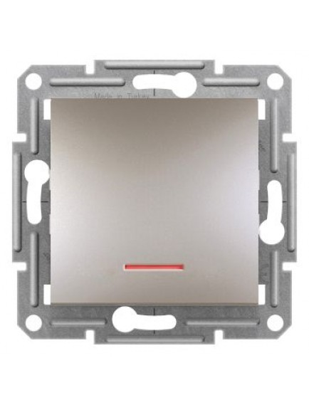 Schneider Asfora – Işıklı Liht Buton – Bronz