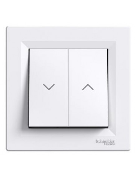 Schneider Asfora – Jaluzi Anahtarı, Çerçeveli – Beyaz