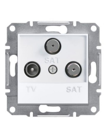 Schneider Asfora – Sonlu TV/SAT/SAT Prizi, 1dB – Beyaz