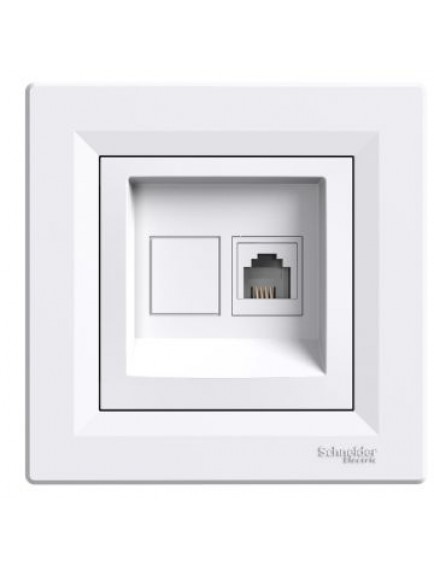 Schneider Asfora – Tekli RJ11 Telefon Prizi, Çerçeveli – Be