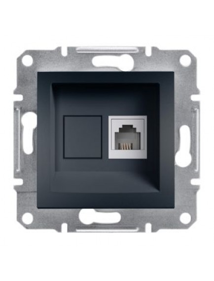 Schneider Asfora – Tekli RJ11 Telefon Prizi – Antrasit