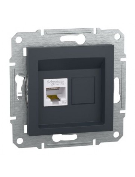 Schneider Asfora – Tekli RJ45 Cat5e UTP – Antrasit