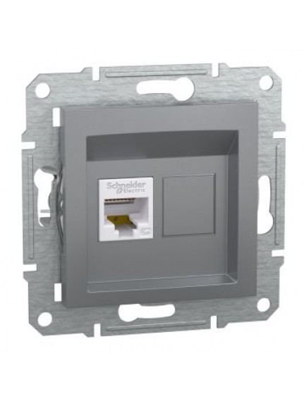 Schneider Asfora – Tekli RJ45 Cat5e UTP – Çelik