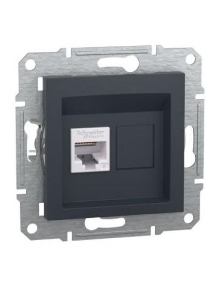 Schneider Asfora – Tekli RJ45 Cat6 UTP – Antrasit