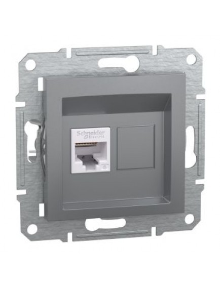 Schneider Asfora – Tekli RJ45 Cat6 UTP – Çelik