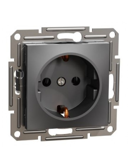 Schneider Asfora – Topraklı Priz, 16A – Antrasit