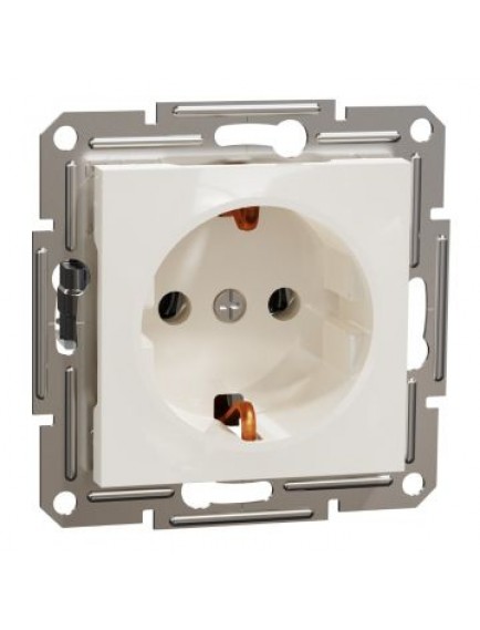 Schneider Asfora – Topraklı Priz, 16A – Krem