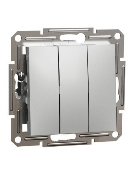 Schneider Asfora – Üçlü Anahtar – Alüminyum