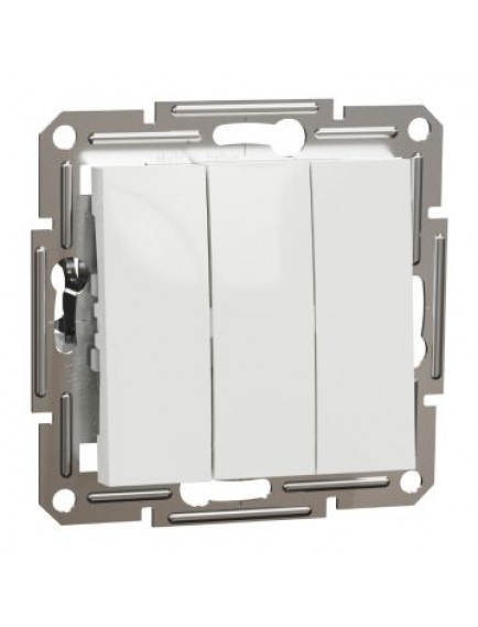 Schneider Asfora – Üçlü Anahtar – Beyaz