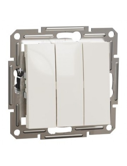 Schneider Asfora – Üçlü Anahtar – Krem